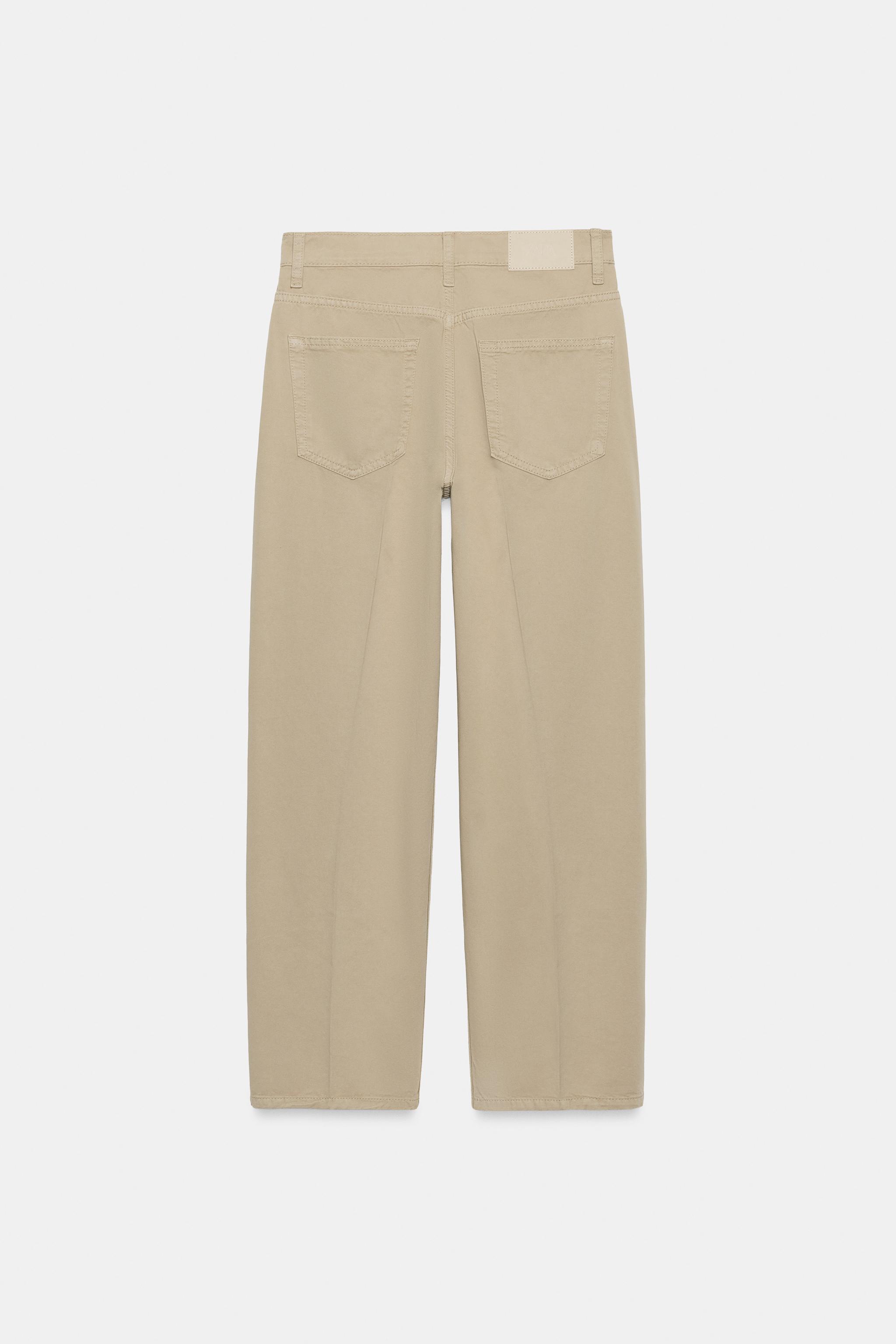 IRONED STRIPE BARREL PANTS